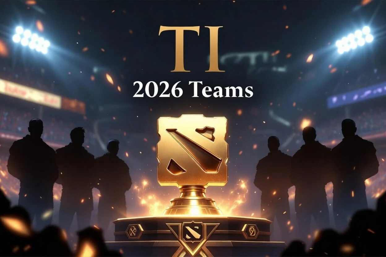 TI 2026 teams — the seven direct invites and qualifier sides for The International 2026